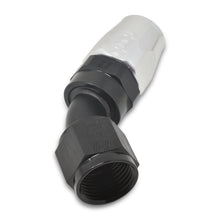 Load image into Gallery viewer, Performance--6-An-BlackSilver-45-Degree-Full-Flow-Hose-End