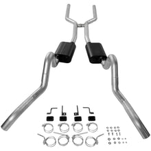 Load image into Gallery viewer, 6467-Gm-Abody-Headerback-Exhaust-Kits-American-Thunder-V8-All-3-In-Mandrel