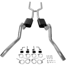 Load image into Gallery viewer, 6467-Gm-Abody-Headerback-Exhaust-Kits-American-Thunder-V8-All-3-In-Mandrel