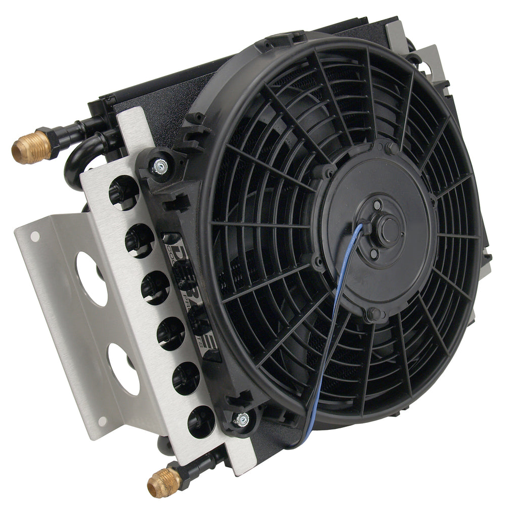 Electra-Cool-Remote-Engine-Oil-Cooler-Fan-Mounted;-16-Pass;-An-8-Inlets