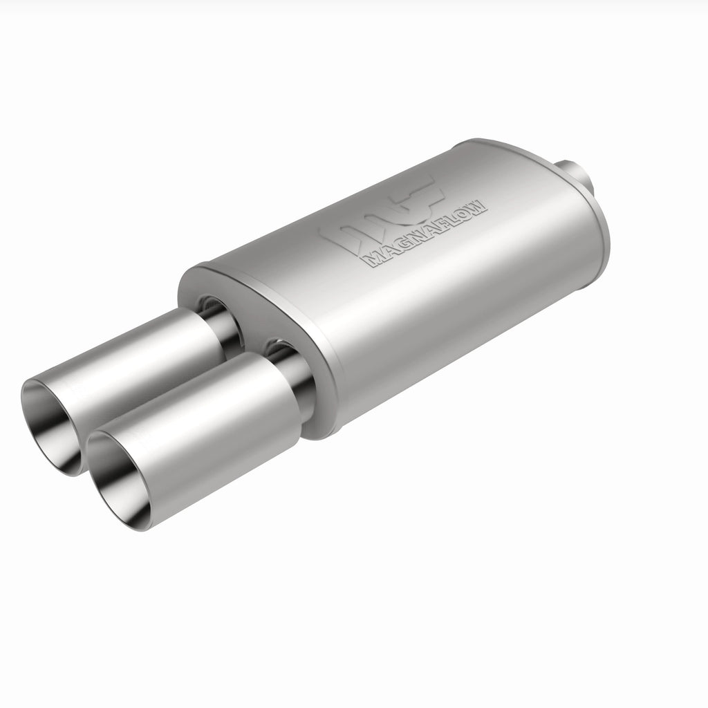 MagnaFlow Exhaust Products 14816 Straight-Through Performance Muffler; 2.25/3.5in. Center/Dual; 5x14x8 Body