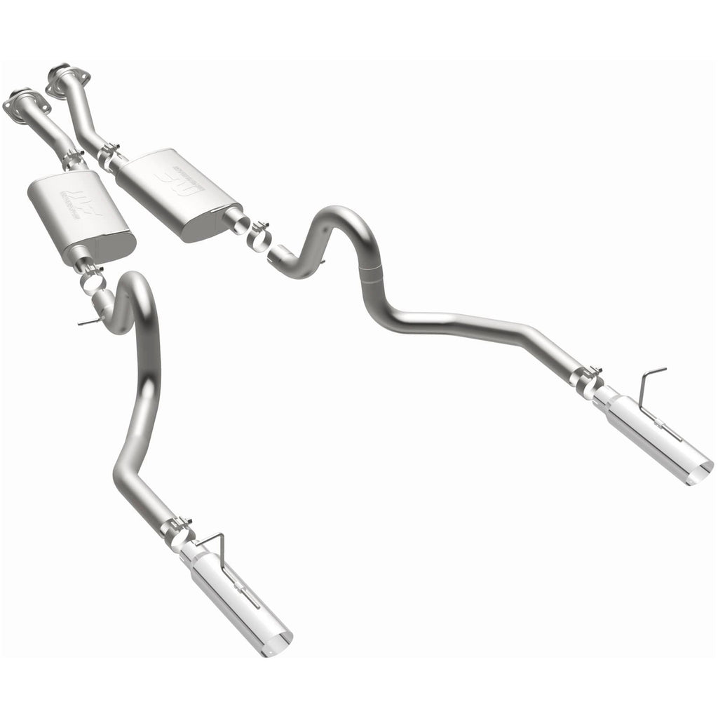 MagnaFlow Exhaust Products 15638 Street Series Polished Cat-Back System for Select Ford Mustang