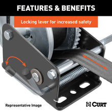 Load image into Gallery viewer, CURT 29438 Hand Crank Win. with 20ft. Strap (1;900 lbs; 8in. Handle) - Truck Part Superstore