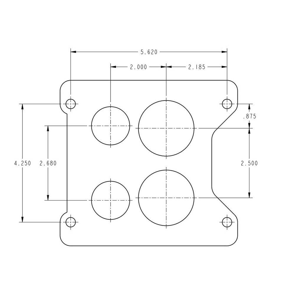 650-Cfm-Classic-Holley-Carburetor---Spreadbore-Quadrajet--Style