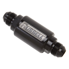 Load image into Gallery viewer, Edelbrock 650133 3" Length, 6AN Male Inlet/Outlet Fuel Filters With Black Finish