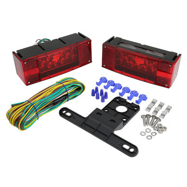 Grote 65080-5 Submersible LED Trailer Lighting Kit, Submersible Trailer Rectangular LED Kit, Under 80"