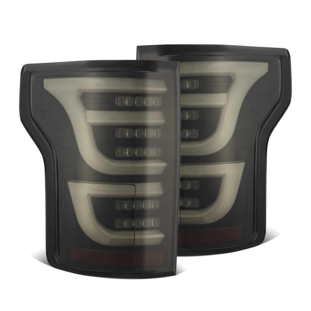 AlphaRex 652040 LED Taillights Black for Select Ford F-150