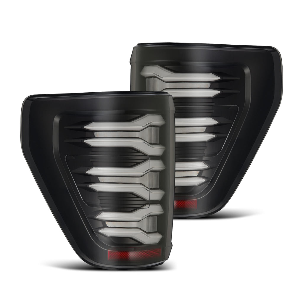 AlphaRex 653020 LED Taillights Black for Select Ford F-150