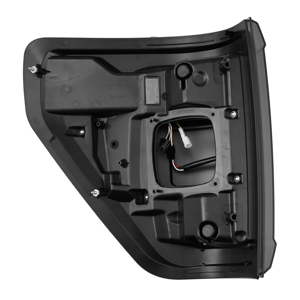 AlphaRex 653040 LED Taillights Black for Select Ford F-150