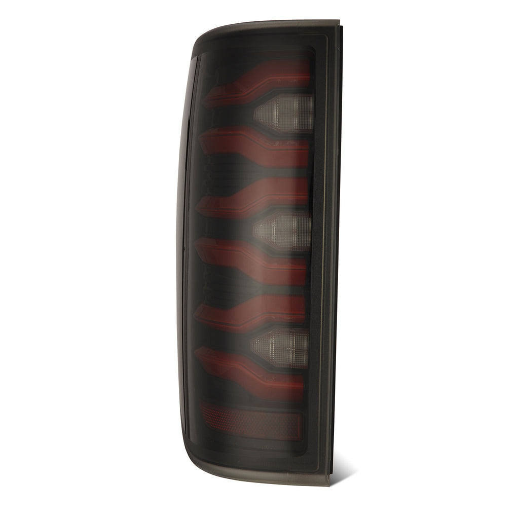 AlphaRex 653090 LED Taillights Black Red for Select Ford F-150
