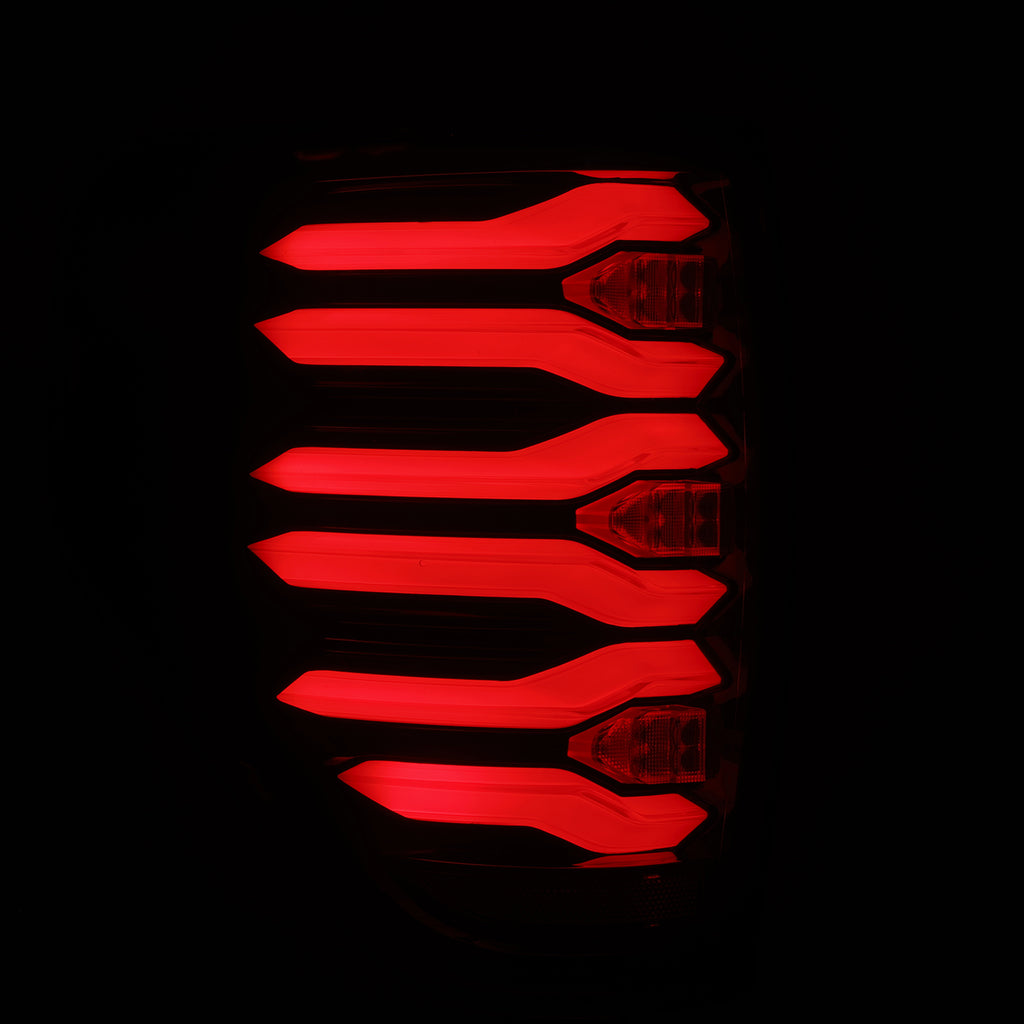 AlphaRex 653090 LED Taillights Black Red for Select Ford F-150