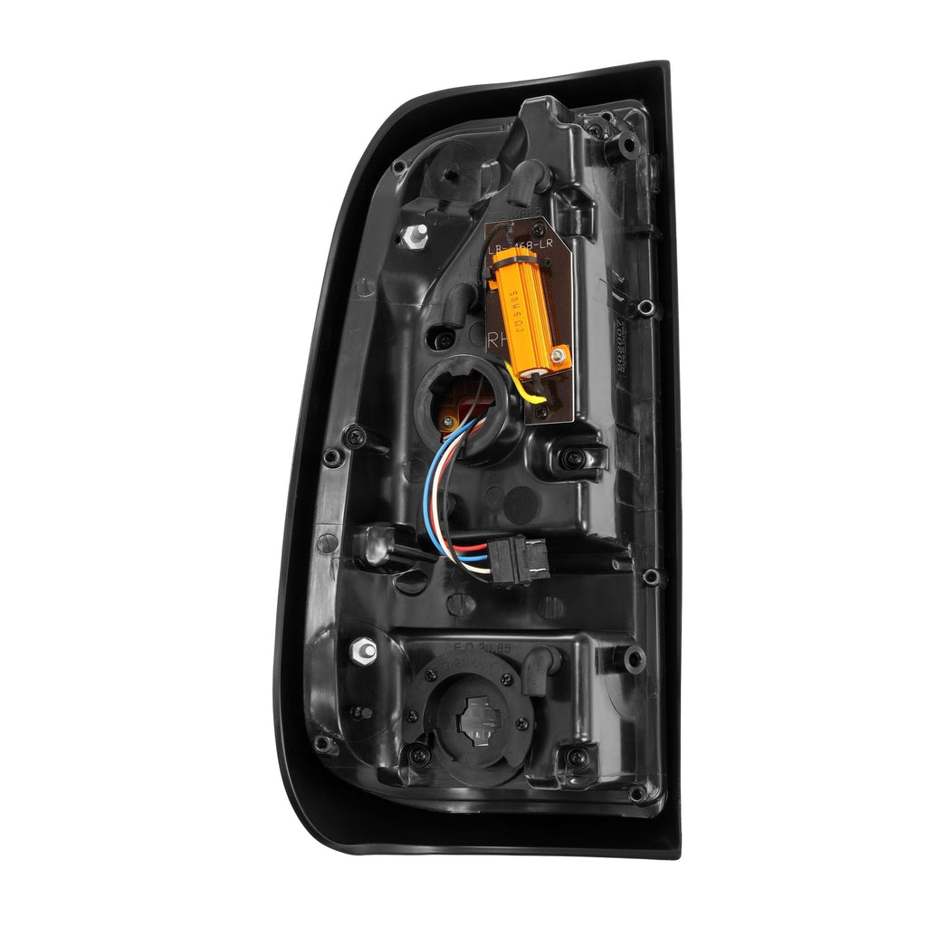 AlphaRex 654010 LED Taillights Jet Black for Select Ford F-150, Ford F-250, Ford F-250 Super Duty, Ford F-350, Ford F-350 Super Duty