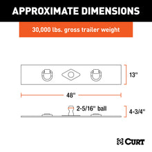 Load image into Gallery viewer, CURT 65500 Over-Bed Flat Plate Gooseneck Hitch for Select Chevrolet C1500, Chevrolet C2500, Chevrolet C3500, Chevrolet K1500, Chevrolet K2500, Chevrolet K3500, Chevrolet Silverado 1500, Chevrolet Silverado Classic, Chevrolet Silverado 2500, Chevrolet