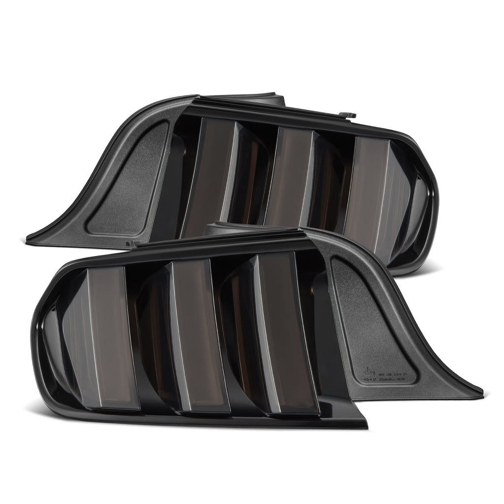 AlphaRex 655010 Prismatic LED Taillights Alpha Black for Select Ford Mustang