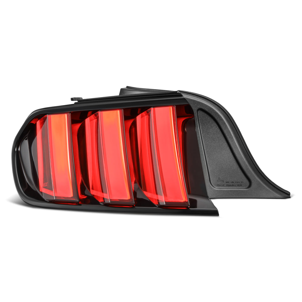 AlphaRex 655010 Prismatic LED Taillights Alpha Black for Select Ford Mustang