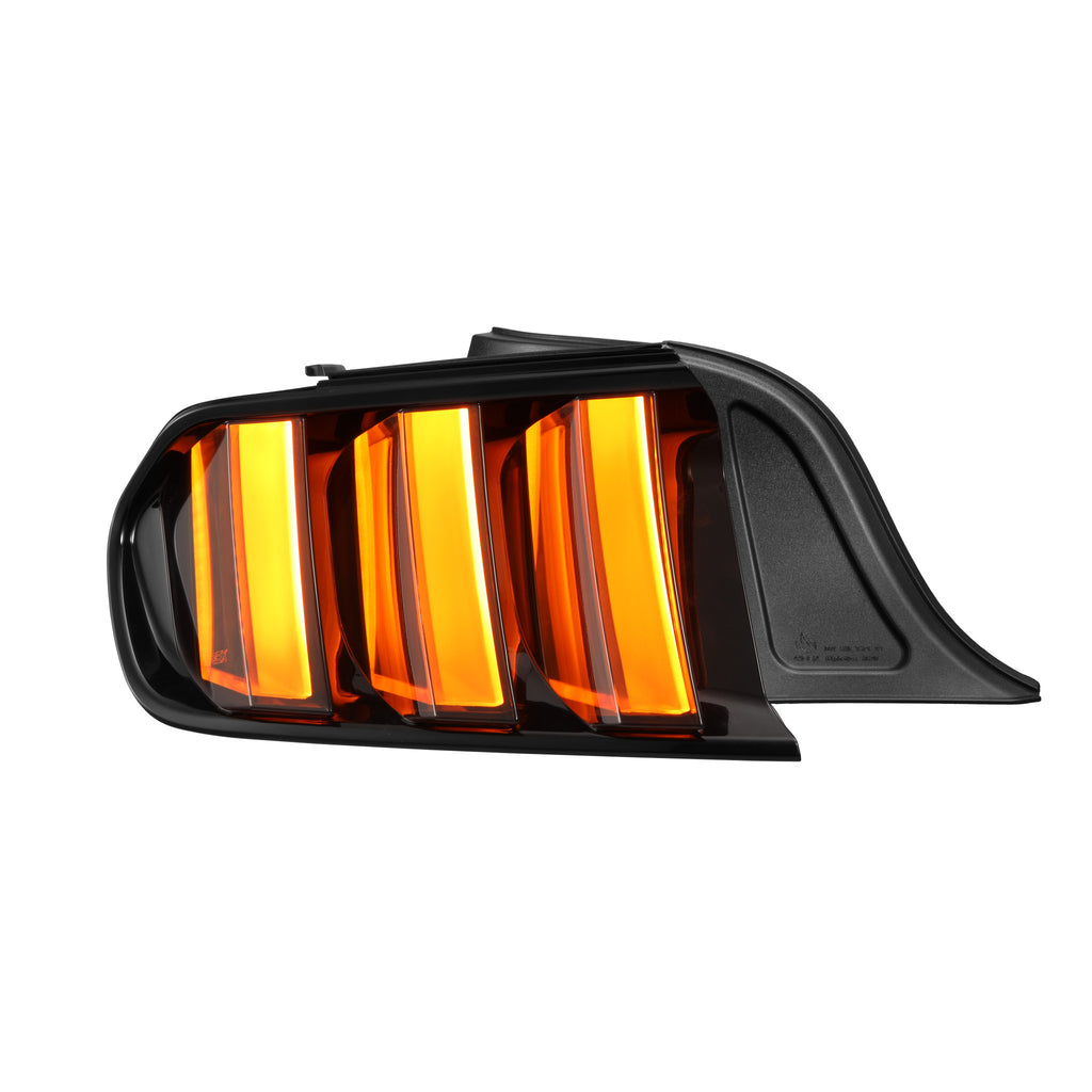 AlphaRex 655010 Prismatic LED Taillights Alpha Black for Select Ford Mustang