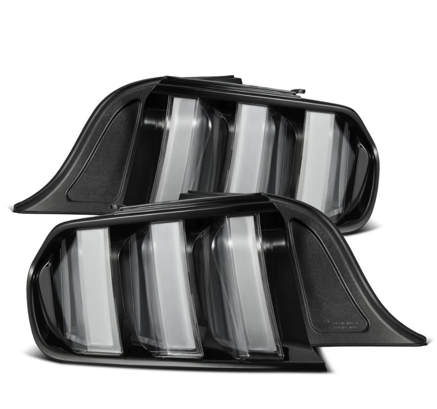 AlphaRex 655020 Prismatic LED Taillights Black clear for Select Ford Mustang