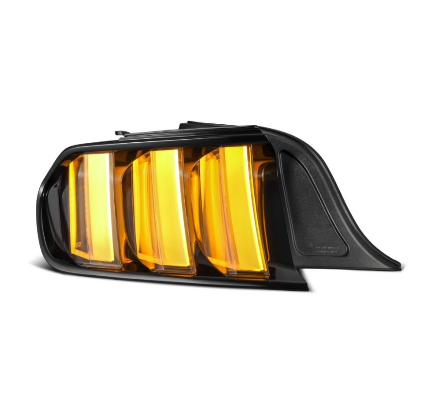 AlphaRex 655020 Prismatic LED Taillights Black clear for Select Ford Mustang