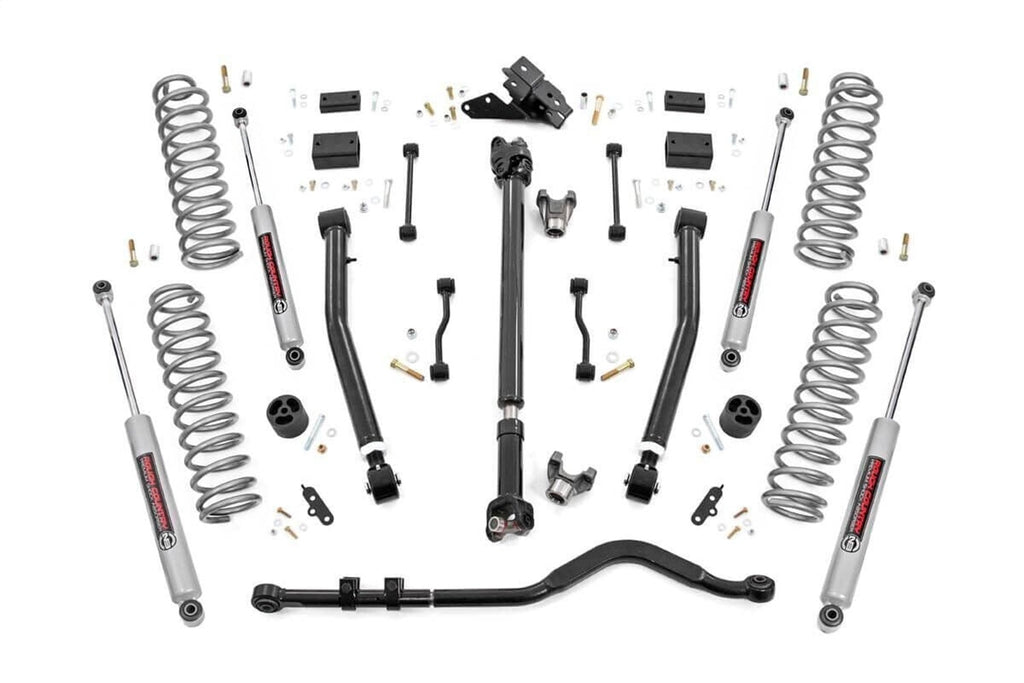 Rough Country 62830 Suspension Lift Kit w/Shocks for Select Jeep Wrangler, Jeep Wrangler JK