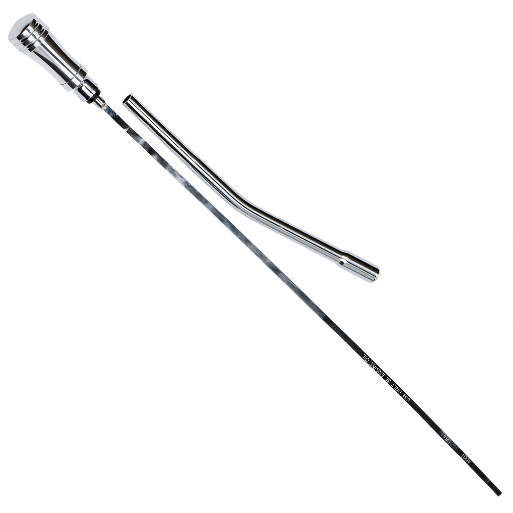 6579-Pontiac-326455-(Excl-389--403)-Oil-Dipstick-Alum-HandleSteel-Stick-1712In-Long-Polished