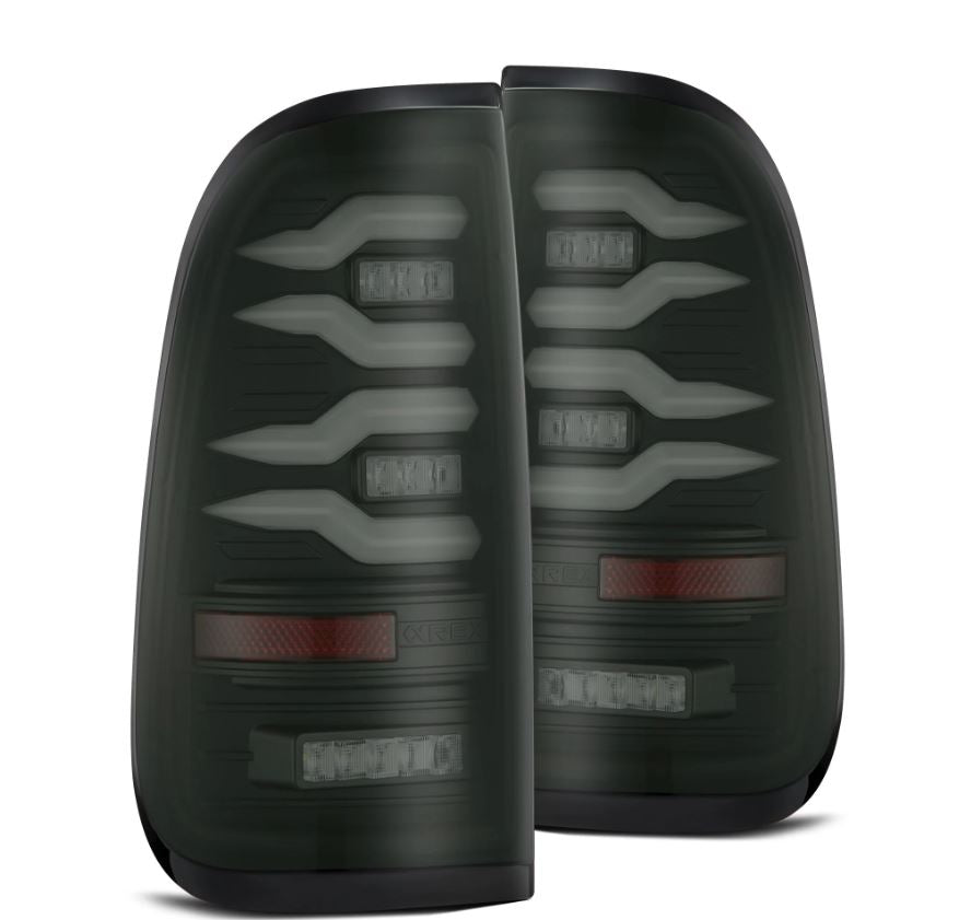 AlphaRex 658002 LED Taillights Black for Select Ford F-150, Ford F-250 Super Duty, Ford F-350 Super Duty