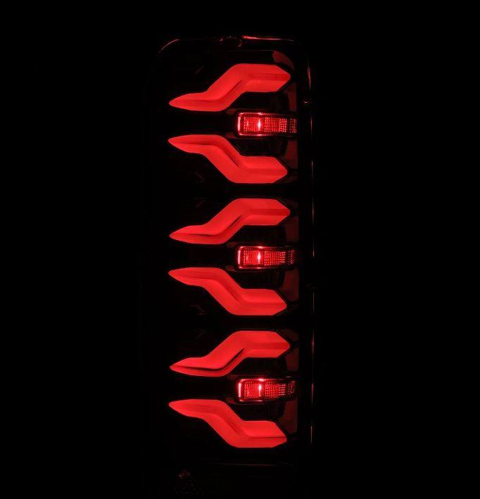 AlphaRex 658006 LED Taillights Alpha-Black for Select Ford Bronco, Ford F-150, Ford F-250, Ford F-350