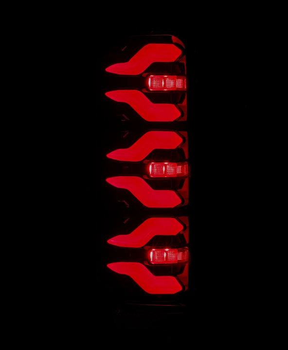 AlphaRex 658007 LED Taillights Black Red for Select Ford Bronco, Ford F-150, Ford F-250, Ford F-350