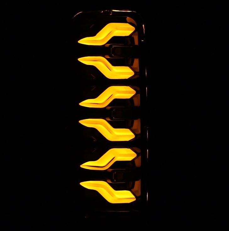 AlphaRex 658007 LED Taillights Black Red for Select Ford Bronco, Ford F-150, Ford F-250, Ford F-350
