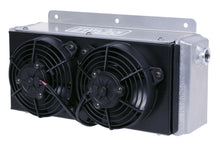 Load image into Gallery viewer, Derale 65840 11 Row Hi-Flow Racing Remote Fluid Cooler with Dual Fans, 7/8-14 UNF O-ring