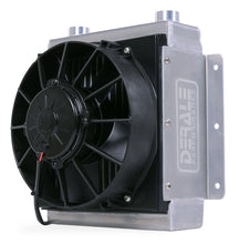 Load image into Gallery viewer, Derale 65861 18 Row Hi-Flow Racing Remote Fluid Cooler with Single Fan, 7/8-14 UNF O-ring