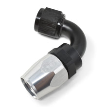 Load image into Gallery viewer, Performance--10-An-BlackSilver-120-Degree-Tight-Radius-Full-Flow-Swivel-Hose-End