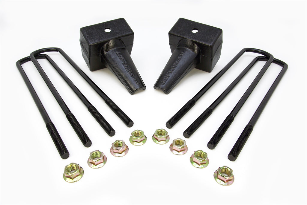 ReadyLift 66-2025 5in. Tapered Rear Block Kit for 1 Piece Drive Shaft; 16.5in. U-Bolts for Select Ford F-250 Super Duty, Ford F-350 Super Duty, Ford F-450 Super Duty