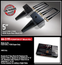 Load image into Gallery viewer, ReadyLift 66-2195 5in. Tapered Rear Block Kit for 1 Piece Drive Shaft for Select Ford F-250 Super Duty, Ford F-350 Super Duty, Ford F-450 Super Duty