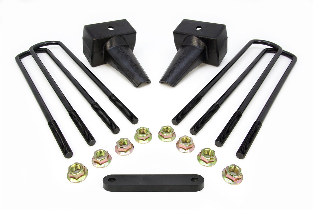 ReadyLift 66-2294 4in. Flat Rear Block Kit with Carrier Beraing Spacer for 2 Piece Drive Shaft for Select Ford F-250, Ford F-250 Super Duty, Ford F-350 Super Duty, Ford F-450 Super Duty