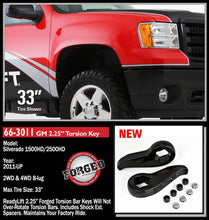 Load image into Gallery viewer, ReadyLift 66-3011 2.25in. Front Leveling Kit (Forged Torsion Key) for Select Chevrolet Silverado HD, Chevrolet Silverado HD, GMC Sierra HD, GMC Sierra HD