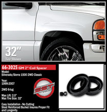 Load image into Gallery viewer, ReadyLift 66-3025 2in. Front Leveling Kit for Select Chevrolet Silverado 1500, Chevrolet Silverado Classic, GMC Sierra 1500, GMC Sierra Classic