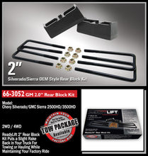 Load image into Gallery viewer, ReadyLift 66-3052 2in. Rear Block Kit for Select Chevrolet C1500, Chevrolet K1500, Chevrolet Silverado HD, Chevrolet Silverado HD Classic, Chevrolet Silverado HD, Chevrolet Silverado HD Classic, Chevrolet Silverado 3500, Chevrolet Silverado Classic,