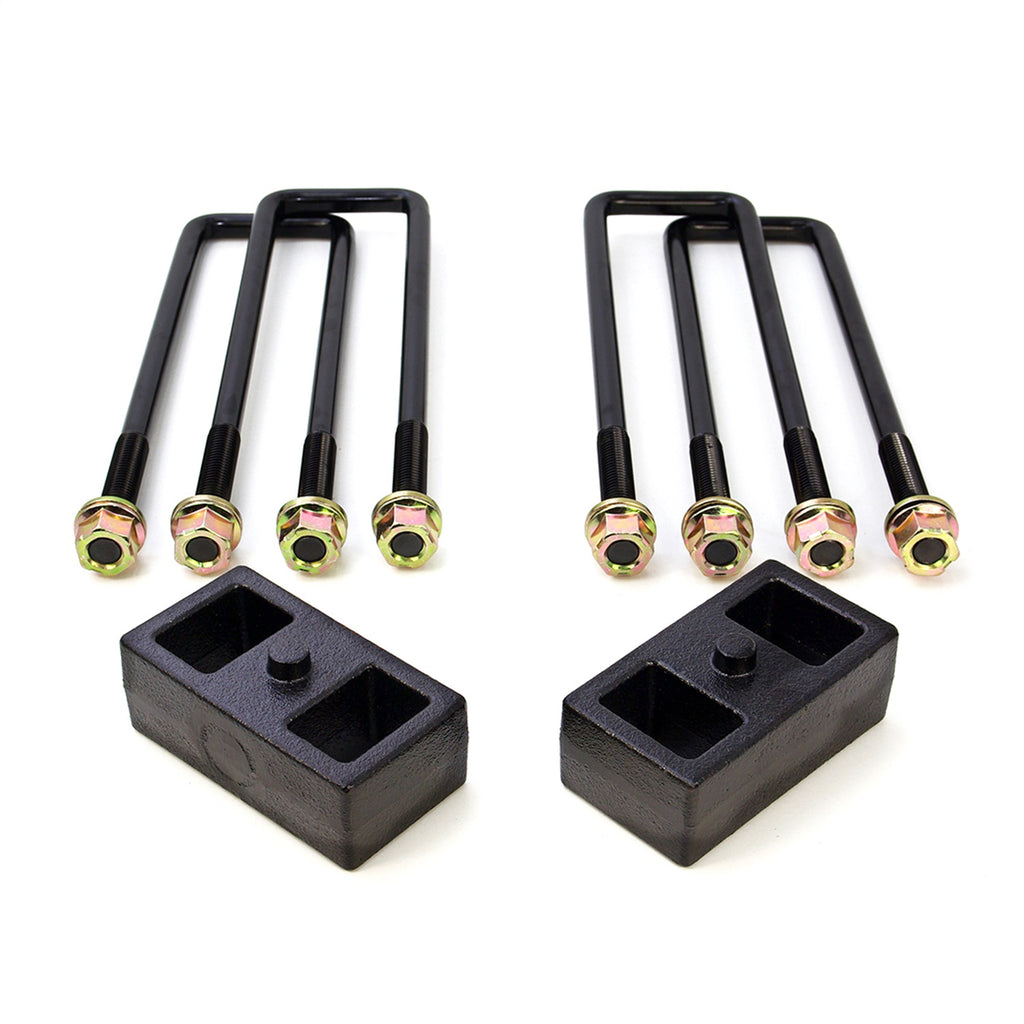 ReadyLift 66-3122 2in. Rear Block Kit for use with Factory Top Overloads for Select Chevrolet Silverado HD, Chevrolet Silverado HD, GMC Sierra HD, GMC Sierra HD