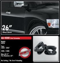 Load image into Gallery viewer, ReadyLift 66-4000 2in. Front Leveling Kit for Select INFINITI QX56, Nissan Armada, Nissan Pathfinder Armada, Nissan TITAN