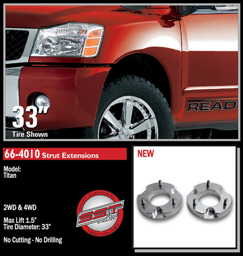ReadyLift 66-4010 1.5in. Front Leveling Kit for Select Nissan Armada, Nissan TITAN