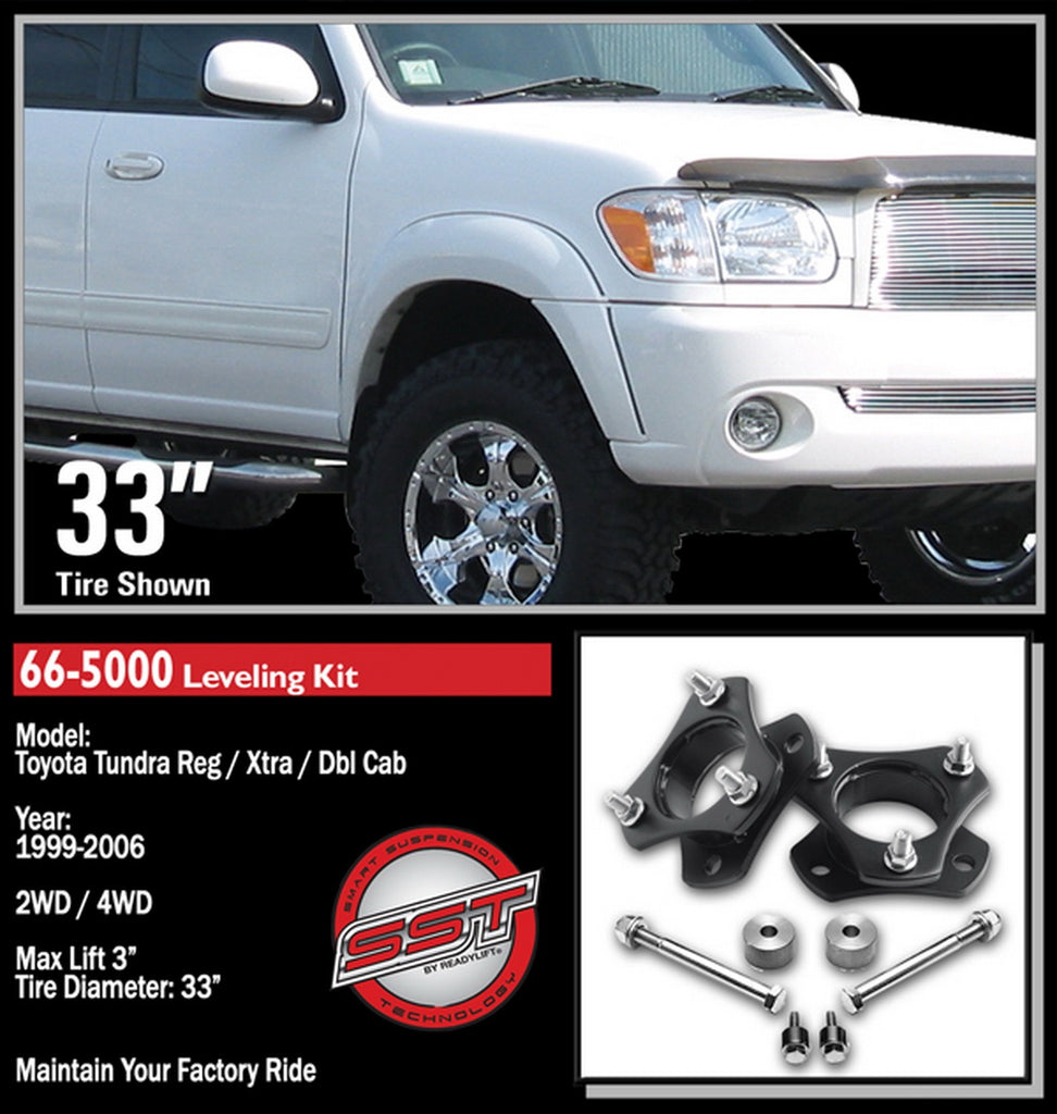 ReadyLift 66-5000 3in. Front Leveling Kit for Select Toyota Sequoia, Toyota Tundra
