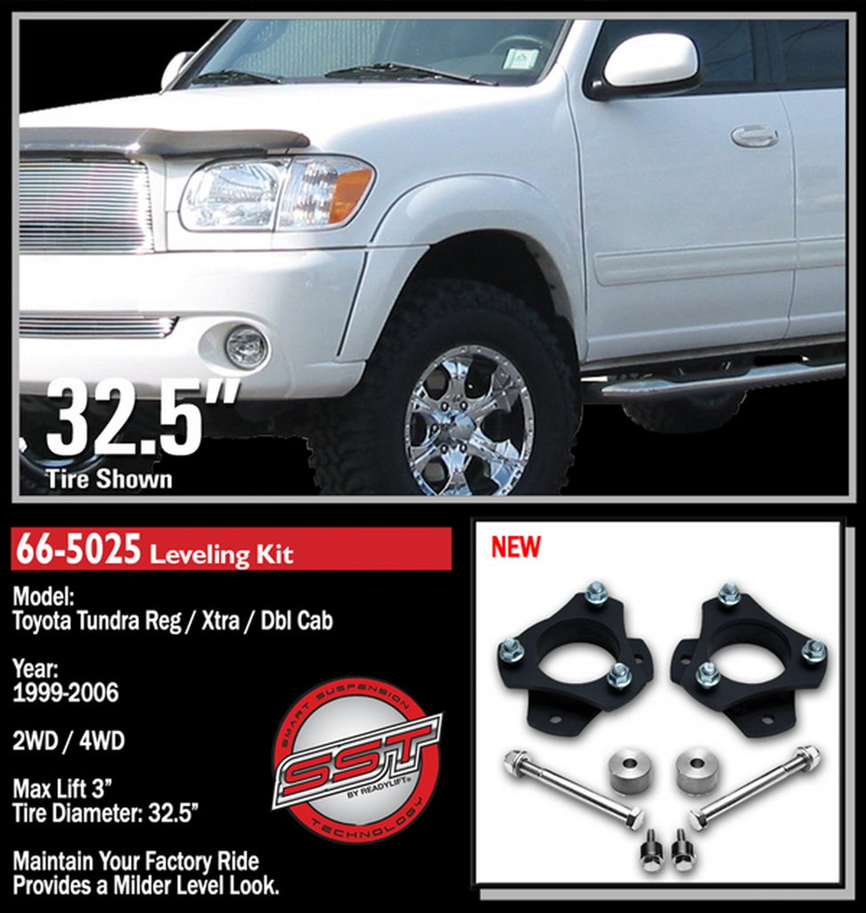 ReadyLift 66-5025 2.5in. Front Leveling Kit for Select Toyota Sequoia, Toyota Tundra