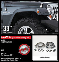 Load image into Gallery viewer, ReadyLift 66-6095 1-2in. Front Leveling Kit for Select Jeep Wrangler, Jeep Wrangler JK
