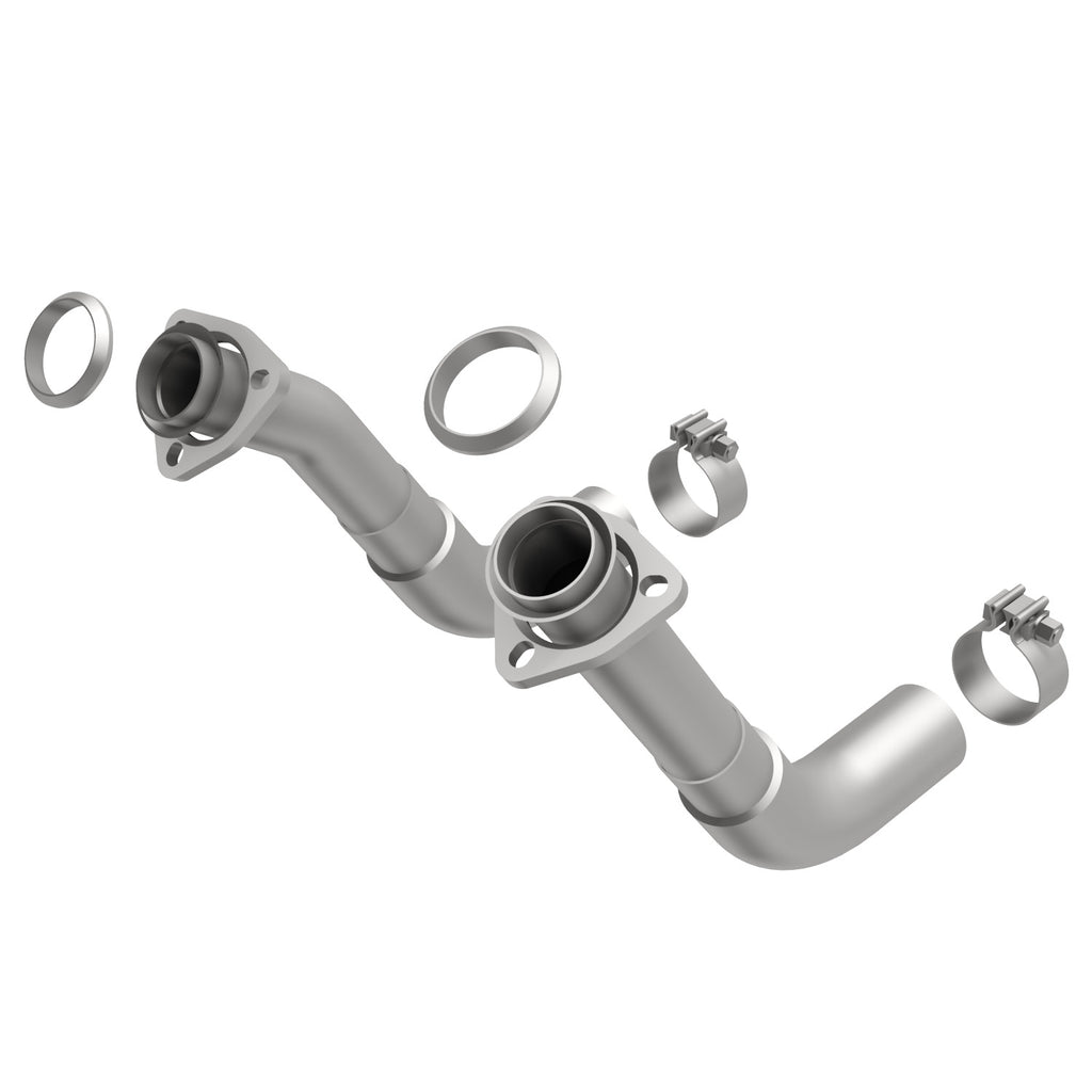 66-72-Chevy-C10-Pickup-V8-2-Piece-Front-Exhuast-Pipe-Kit-(2In-TubingClampsInlet-Flanges)