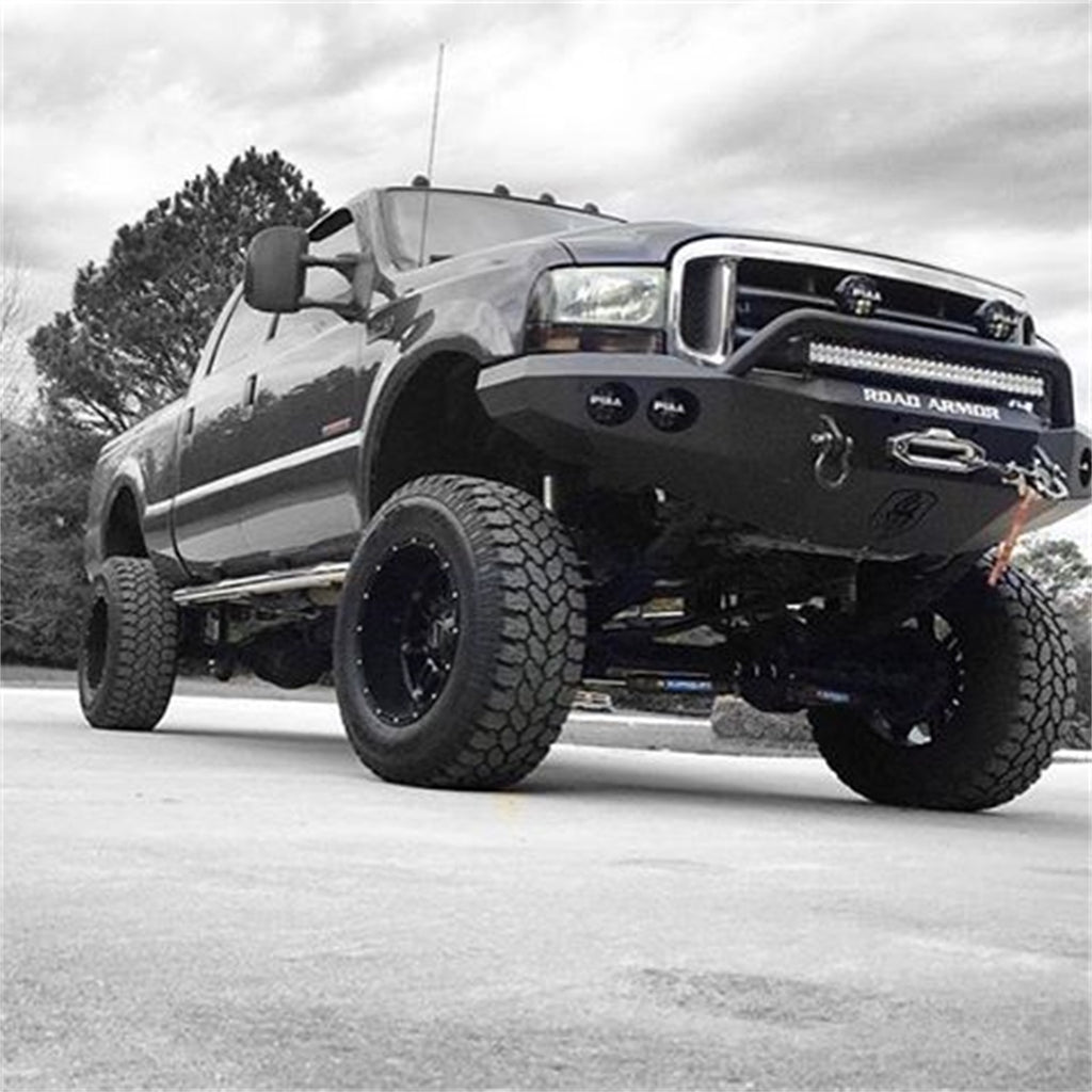 Road Armor 66004B Stealth Winch Front Bumper for Select Ford Excursion, Ford F-250, Ford F-250 Super Duty, Ford F-350 Super Duty, Ford F-450 Super Duty