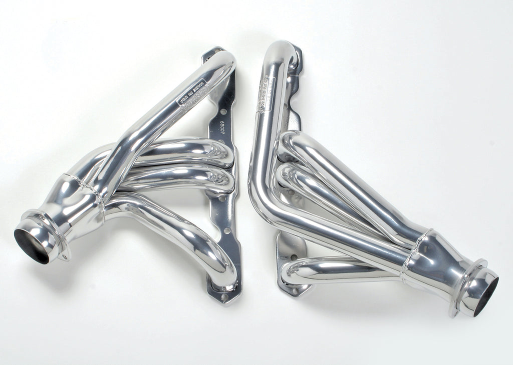 Hedman Hedders 66007 1-3/4 in. Silver Mid-Length Headers For 55-57 Chevy Tri-5 283-400 for Select Chevrolet Bel Air, Chevrolet One-Fifty Series, Chevrolet Two-Ten Series