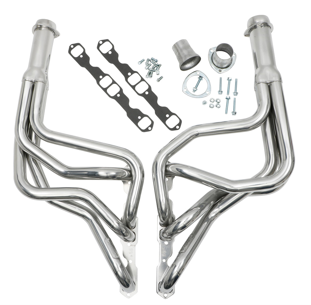 Hedman Hedders 66101 Silver 1-3/4 in. Long-Tube Headers For 64-77 Chevelle w/283-400 for Select Chevrolet Chevelle, Chevrolet El Camino