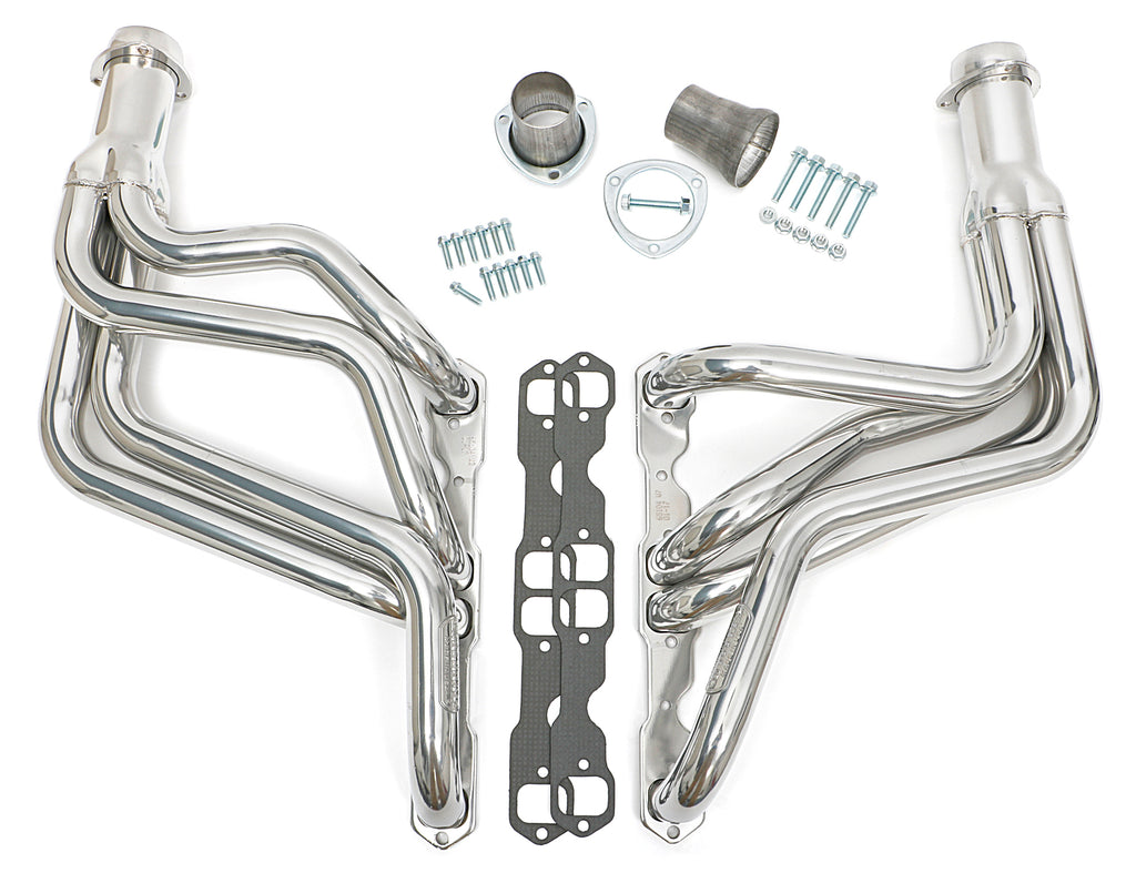 Hedman Hedders 66104 Silver 1-3/4 in. Long-Tube Headers For '70-81 Camaro with 283-400 for Select Chevrolet Camaro, Chevrolet Nova, Pontiac Ventura