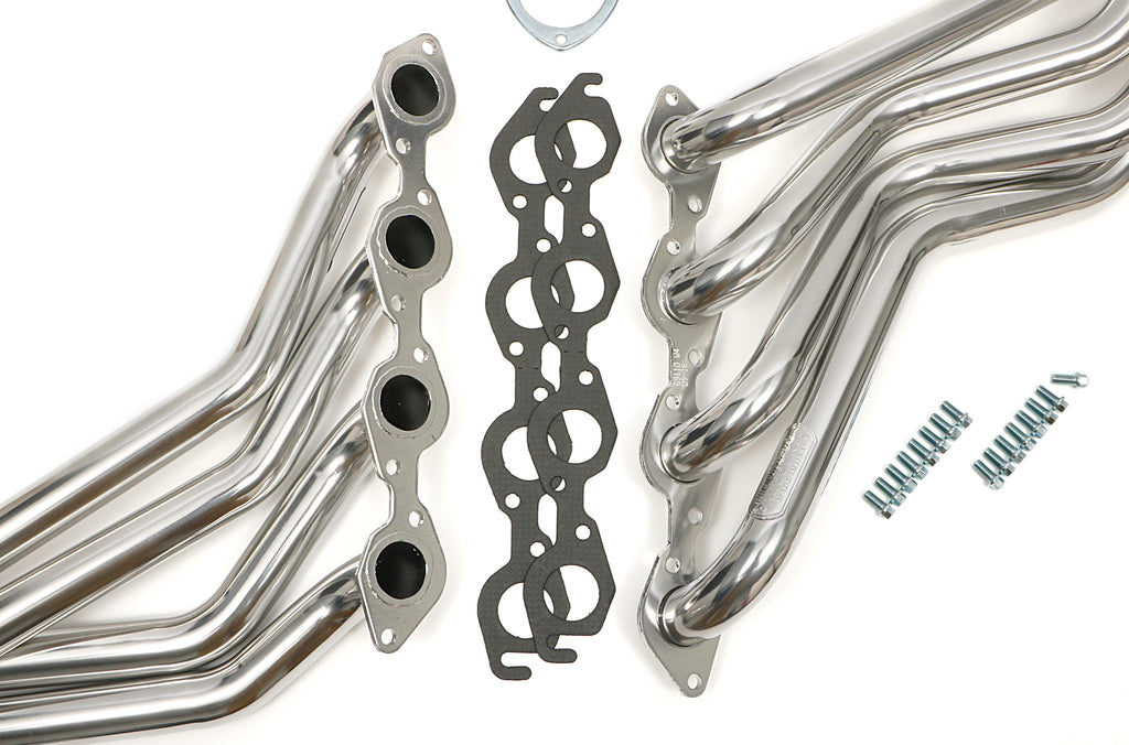 Hedman Hedders 66117 SILVER LONG-TUBE E.O. HEADERS For 67-91 GM 396-454 TRUCKS Without A.I.R. for Select Chevrolet Blazer, Chevrolet C20, Chevrolet C20 Pickup, Chevrolet C20 Suburban, Chevrolet C30, Chevrolet C30 Pickup, Chevrolet K10, Chevrolet K10