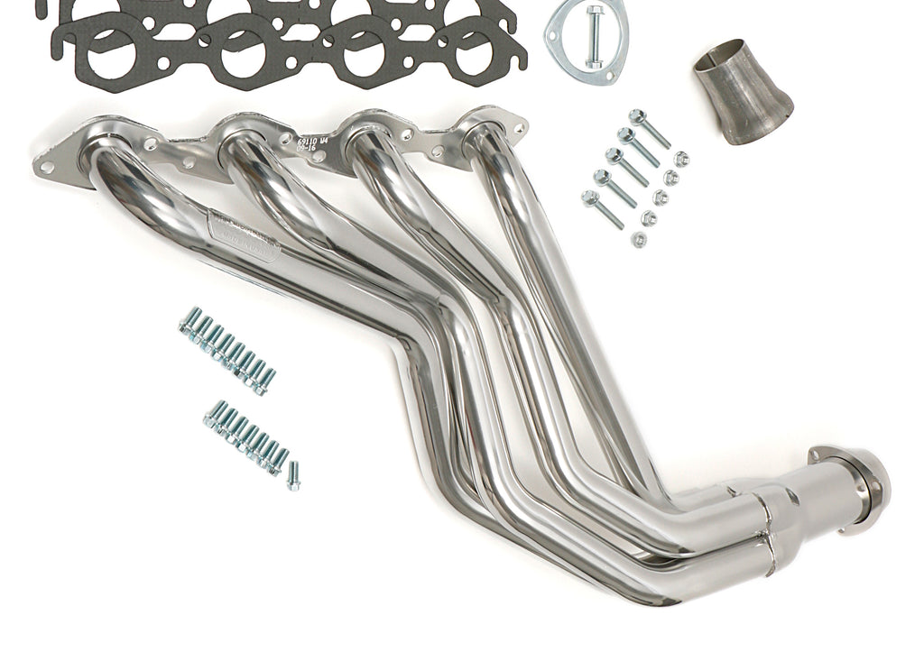 Hedman Hedders 66117 SILVER LONG-TUBE E.O. HEADERS For 67-91 GM 396-454 TRUCKS Without A.I.R. for Select Chevrolet Blazer, Chevrolet C20, Chevrolet C20 Pickup, Chevrolet C20 Suburban, Chevrolet C30, Chevrolet C30 Pickup, Chevrolet K10, Chevrolet K10